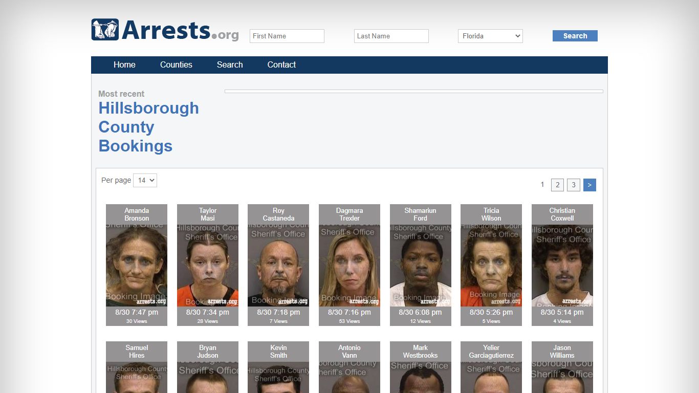 Hillsborough County Arrests and Inmate Search